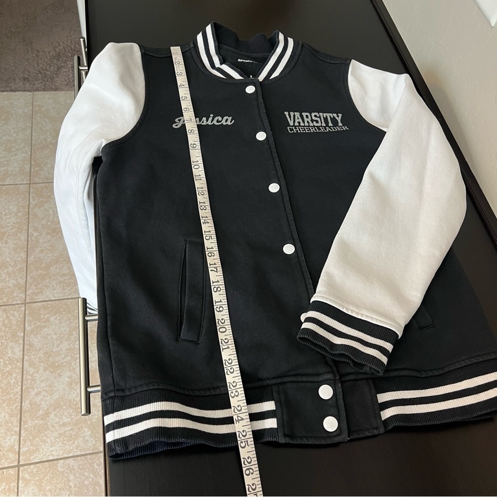Sport-Tek Varsity Cheerleading jacket, cotton blend, snap closure, sz S - Picture 11 of 16